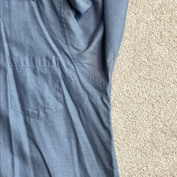 Calvin Klein Blue Casual Button Down Shirt - Picture 5 of 6